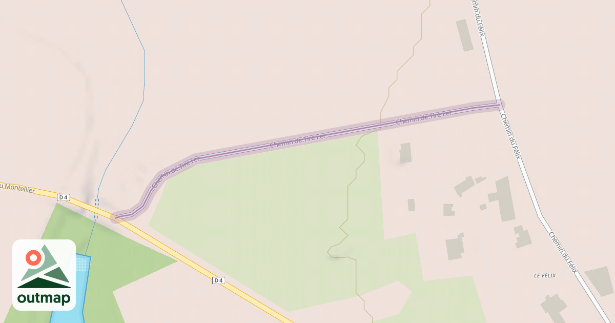 Map of Chemin de Tire Fer