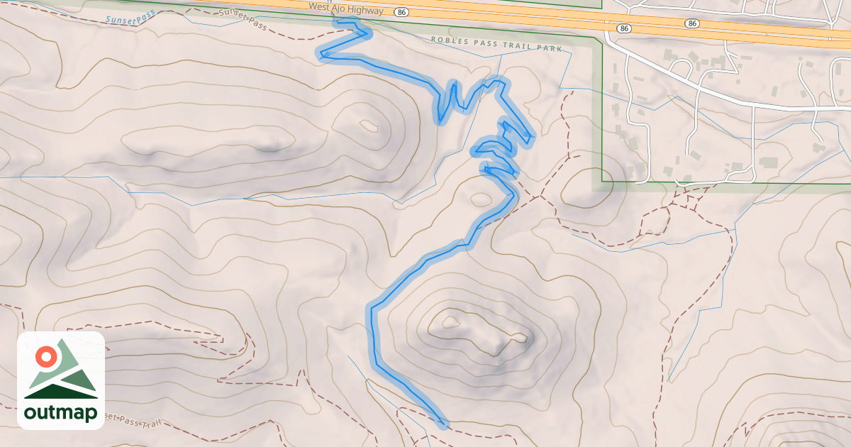 Map of Ledge Surfer Trail
