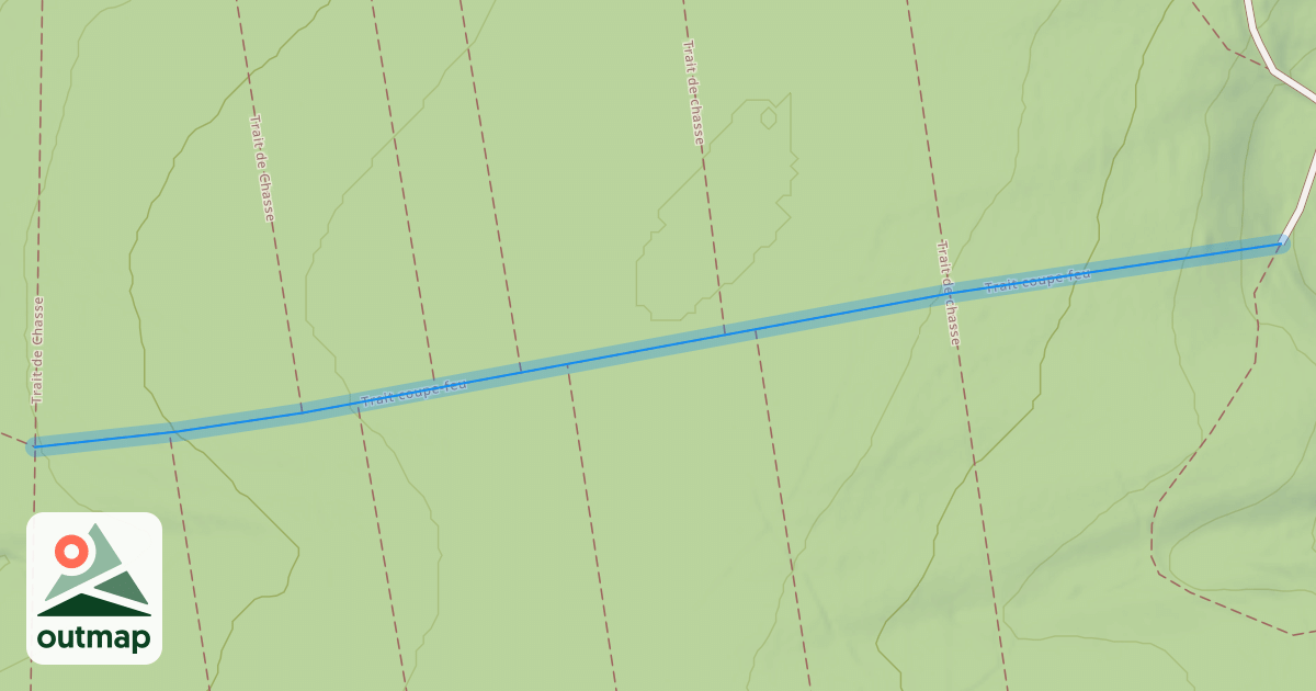 Map of Trait coupe-feu