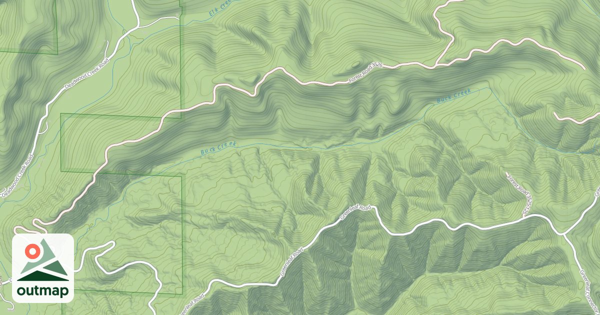 Map of BUCK CREEK
