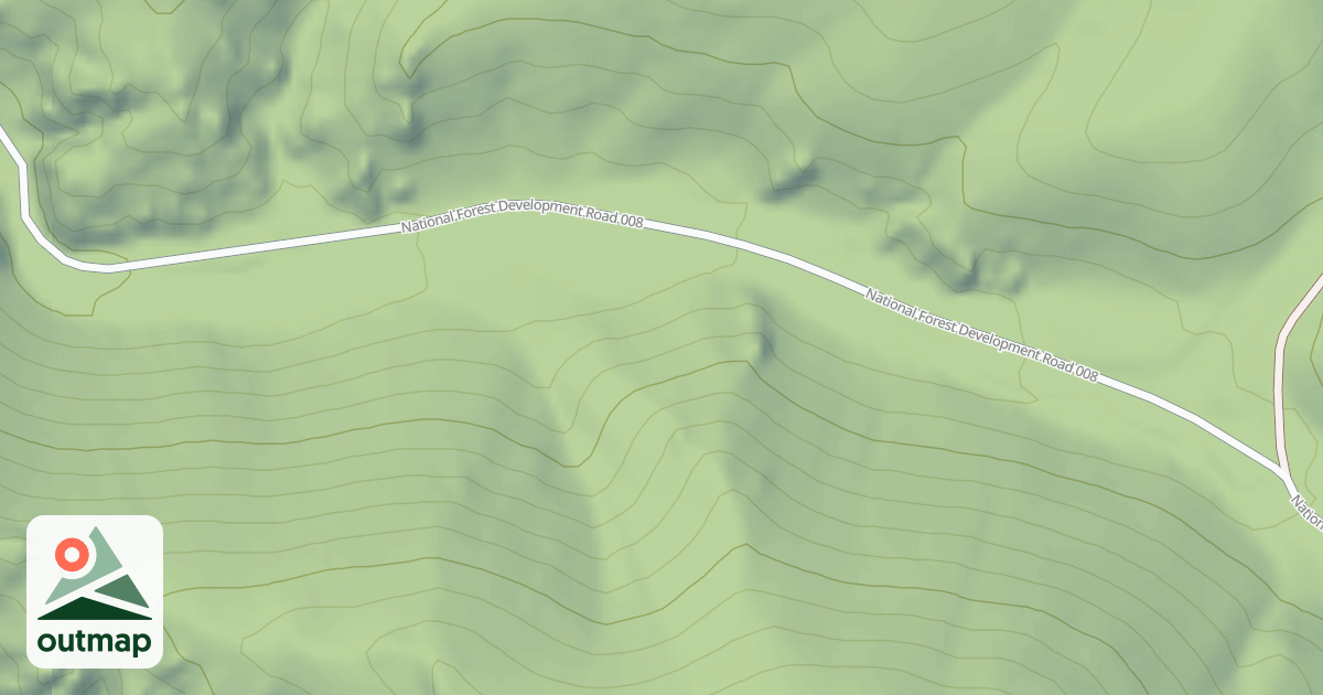 Map of JEFFERSON TRAILHEAD ROAD