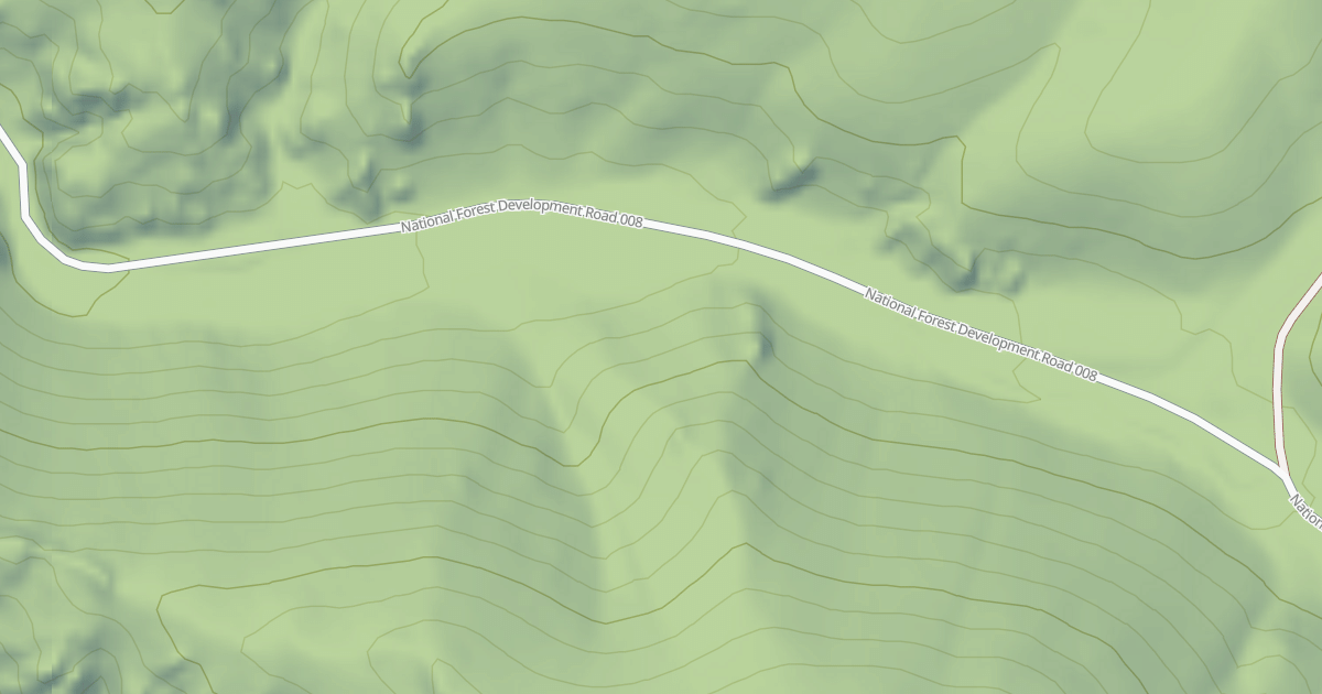 Map preview of JEFFERSON TRAILHEAD ROAD