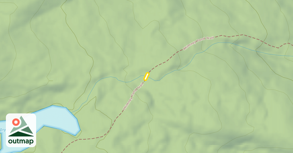 Map of Chimney Pond Trail
