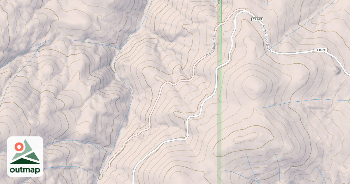 Map of EHORN MINE