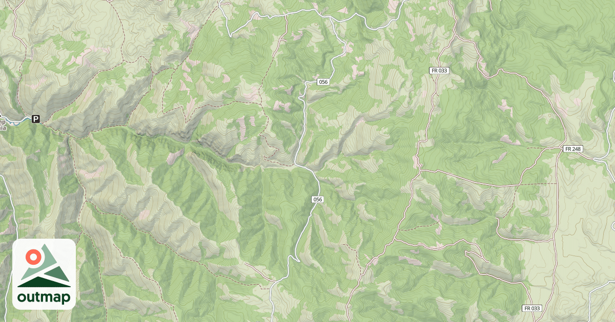 Map of DIP HOLLOW - LONG HOLLOW