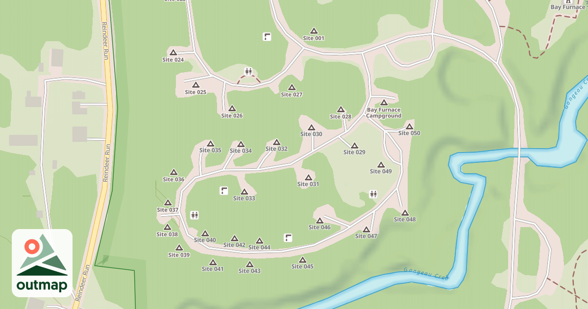 Map of BAY FURNACE CMPGROUND LOOP