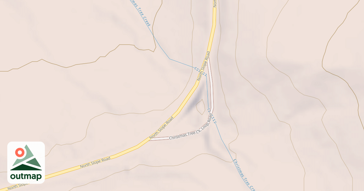 Map of CHRISTMAS TREE CK. LOOP