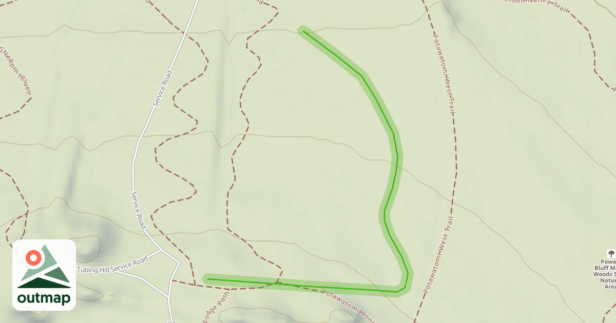 Map of Downhill Ski Run 3
