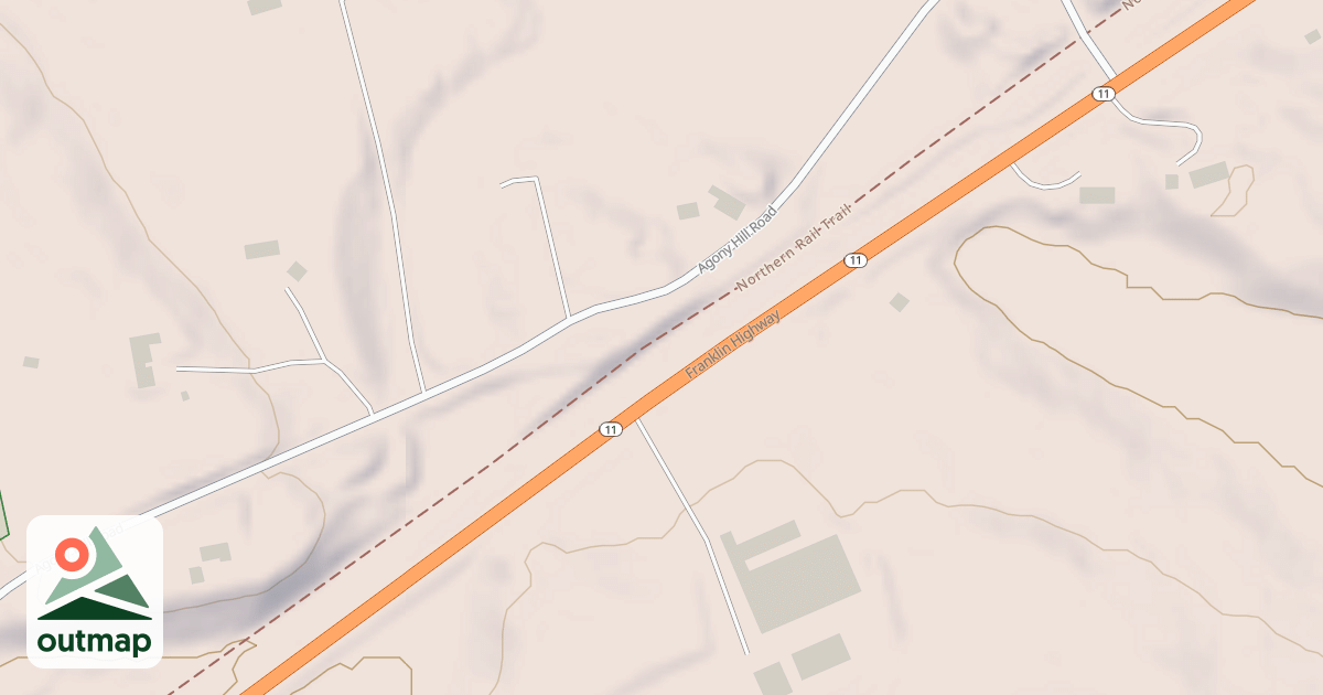 Map of Northern Rail Trail