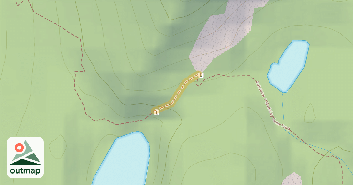 Map of Rainbow / Madeley Lake Trail