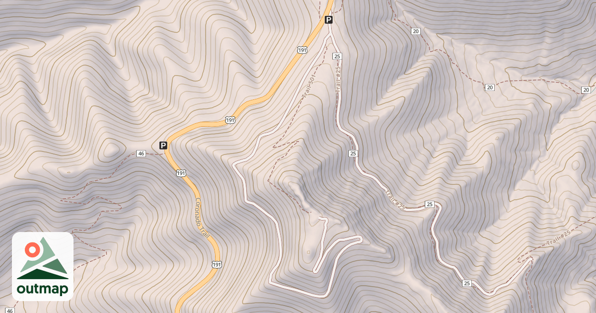 Map of ROSE PEAK