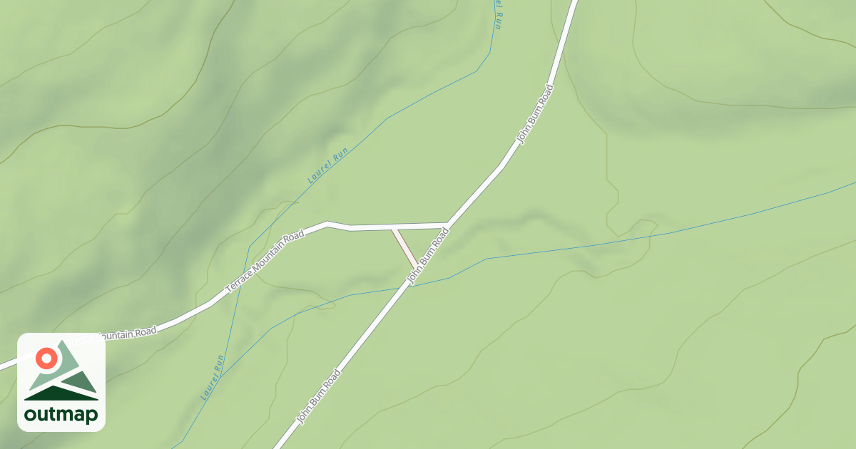Map of Rothrock State Forest Trough Creek Snowmobile Trails