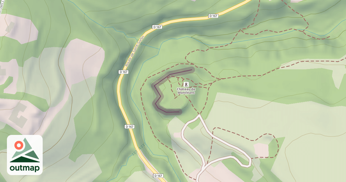 Map of La Tour Montléans