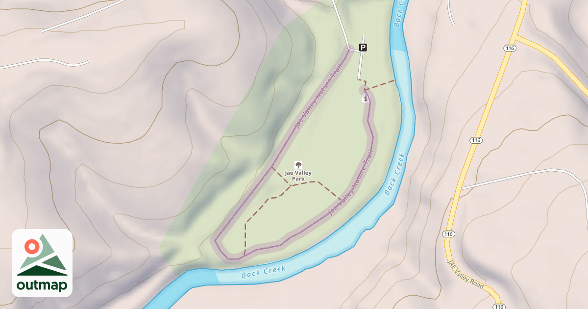 Map of Jae Valley Nature Trail