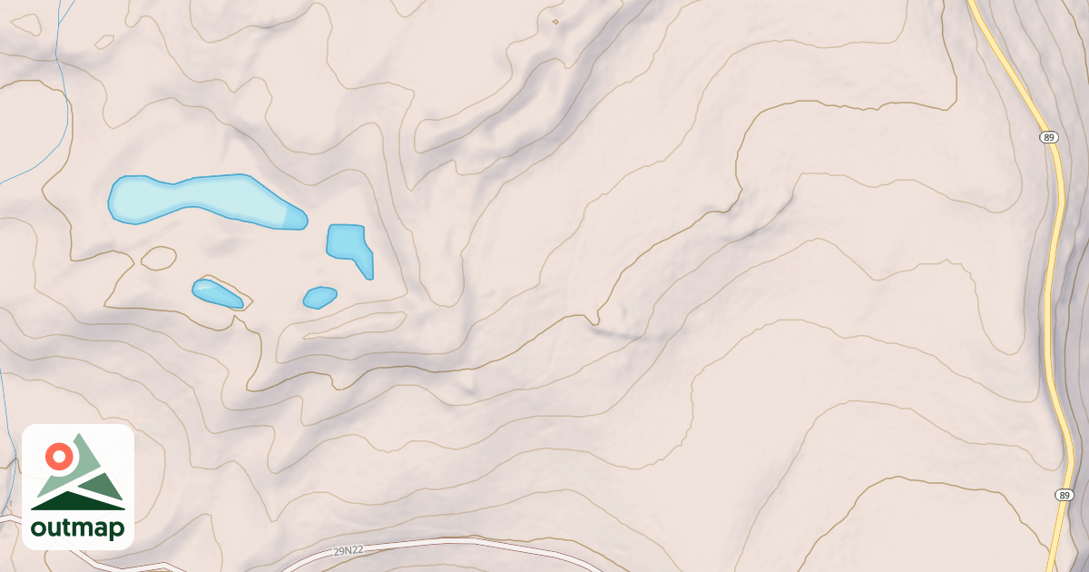 Map of MCGOWAN LAKE A