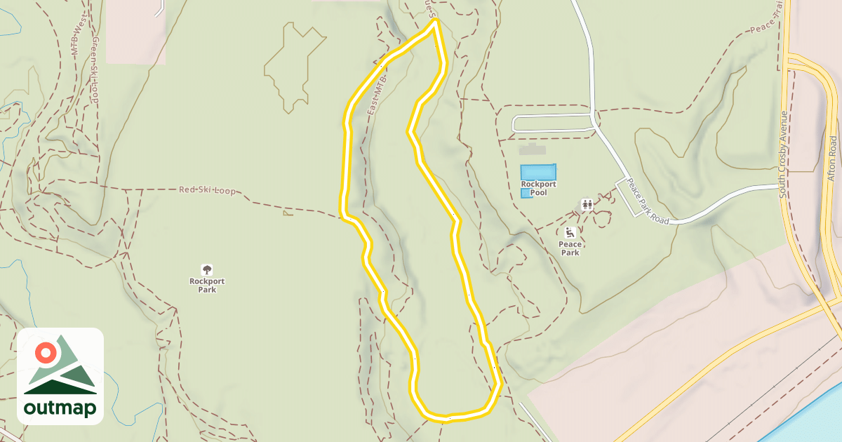 Map of Blue Ski Loop