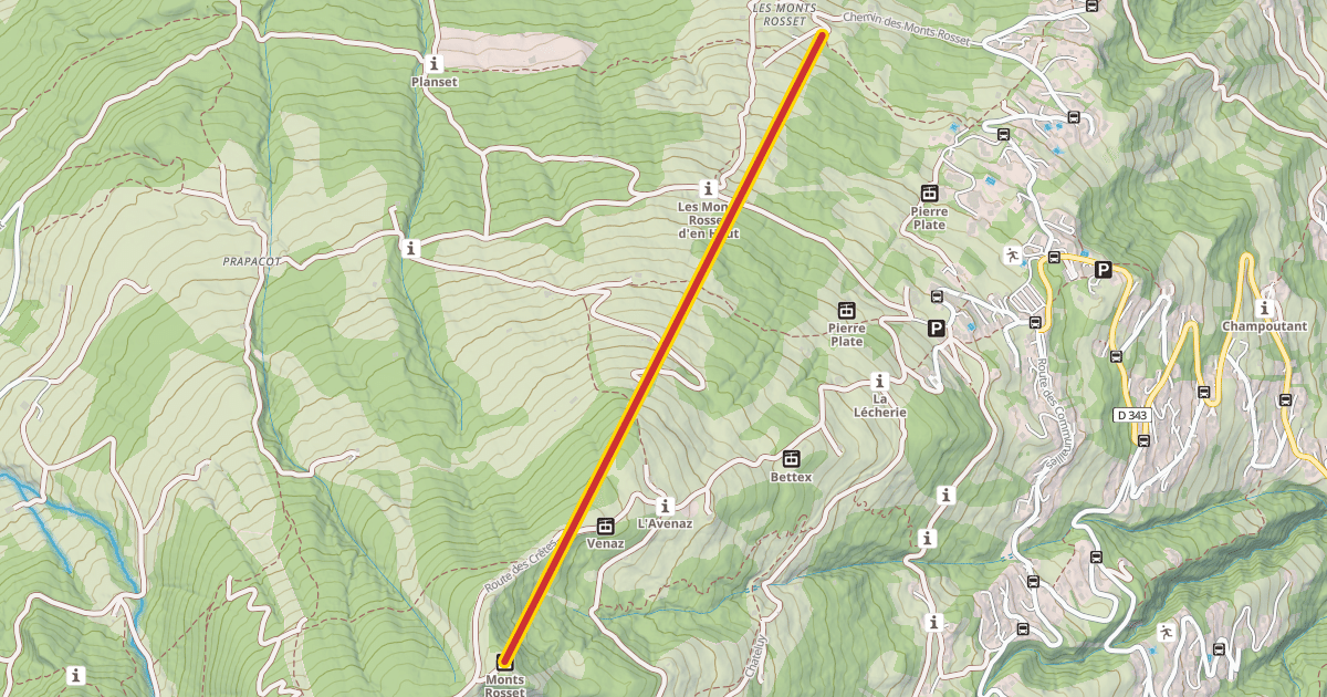 Map preview of Monts Rosset
