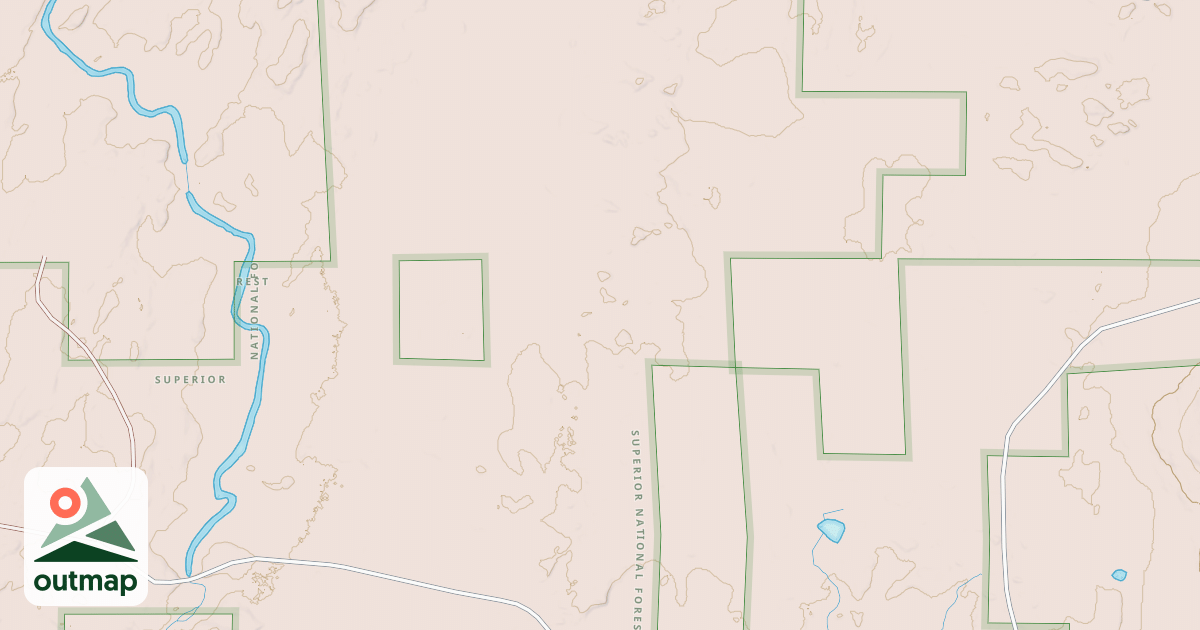 Map of CRANBERRY LAKE SPUR J