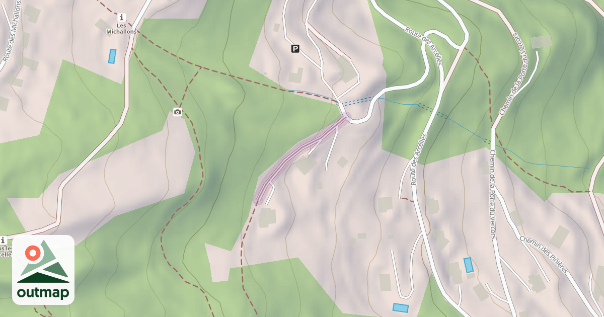 Map of Chemin de Blanche Neige