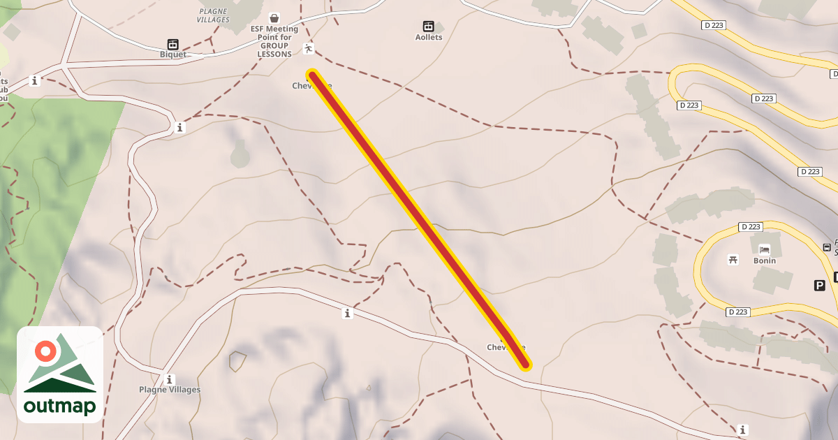 Map of Chevrette