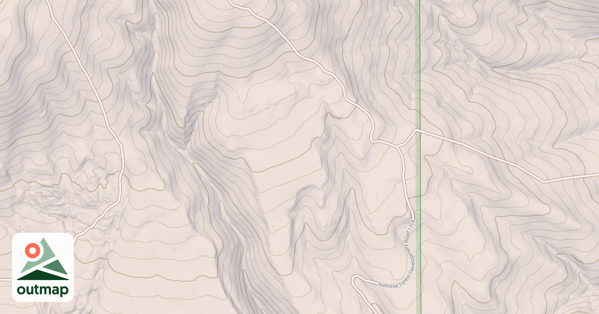Map of USFS National Forest System Roads {BBF8F259-285E-43A4-9223-FA085DB739DD}
