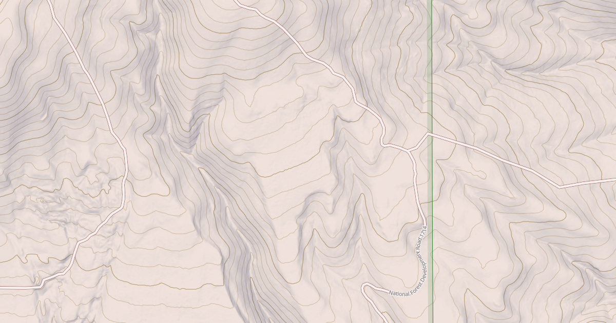 Map preview of USFS National Forest System Roads {BBF8F259-285E-43A4-9223-FA085DB739DD}
