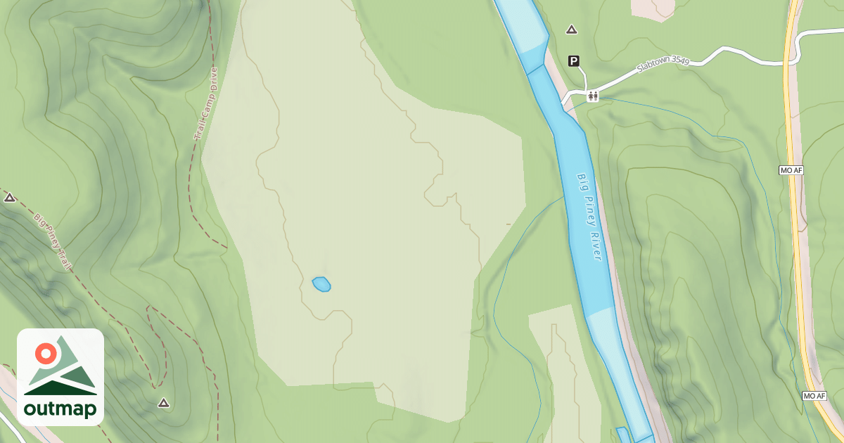 Map of BIG PINEY TRAIL CAMP