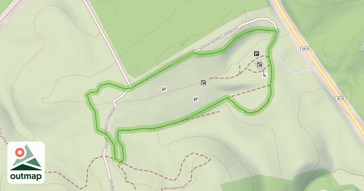 Map of Dog Park Loop