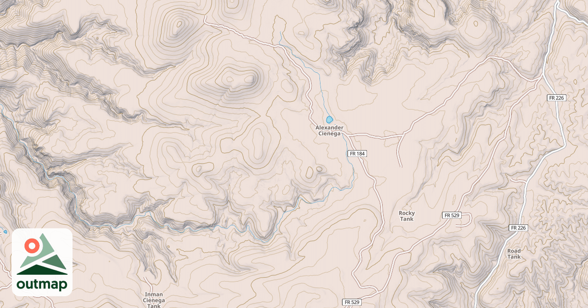 Map of ALEXANDER CIENEGA CG