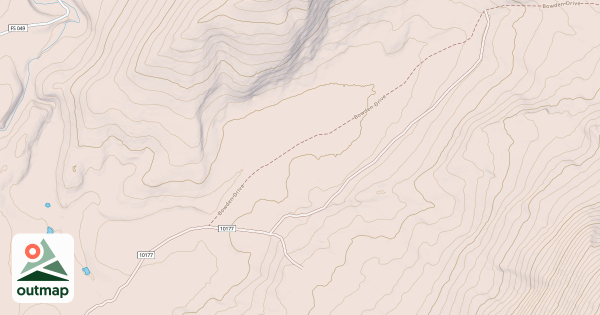 Map of BOWDEN DRAW