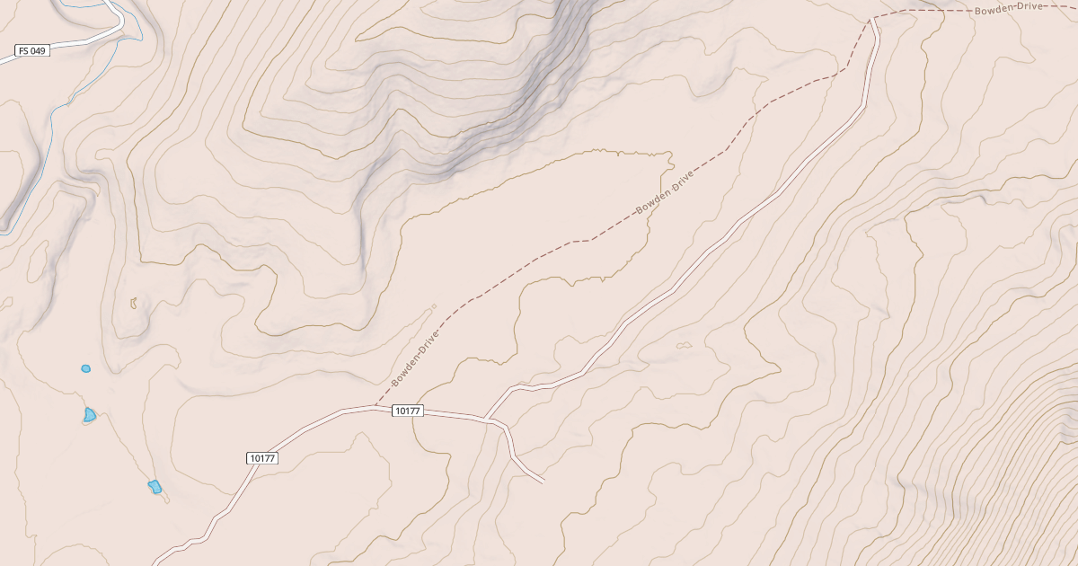 Map preview of BOWDEN DRAW