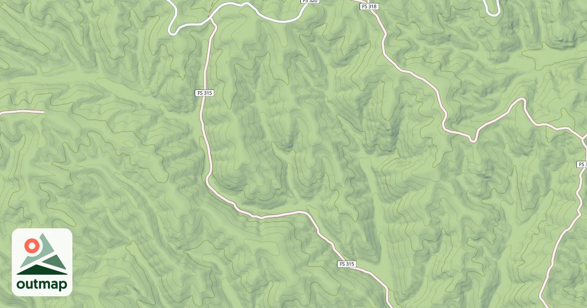 Map of BEAVER CREEK S. H.