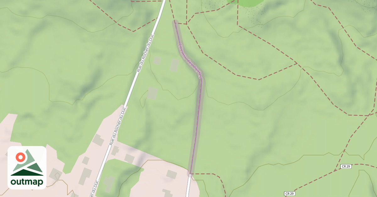 Map of Chemin des Postes