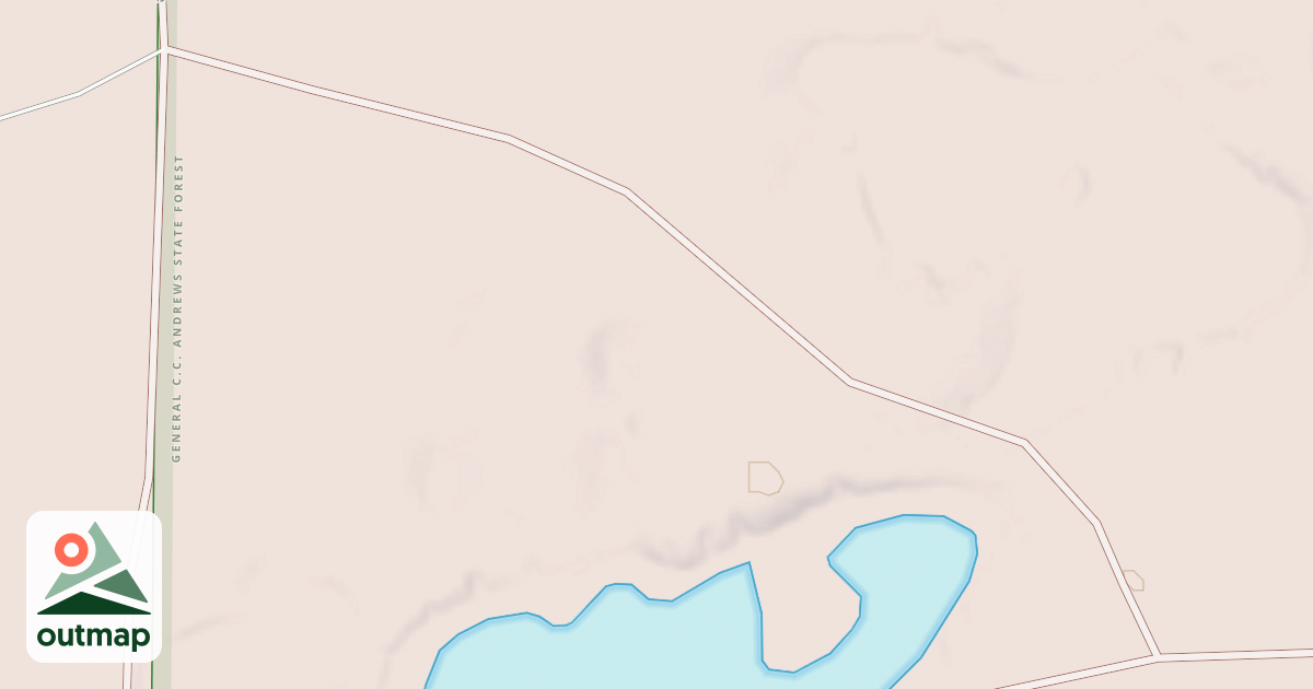 Map of General C.C. Andrews State Forest Trails