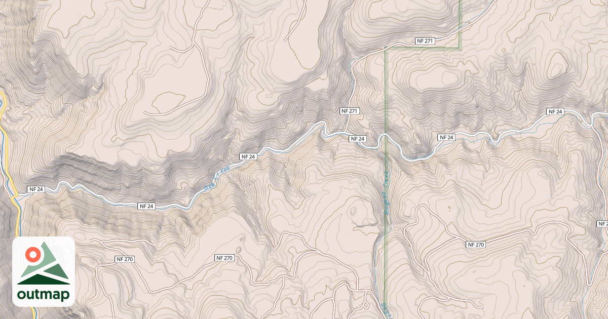 Map of DEER CREEK MRS