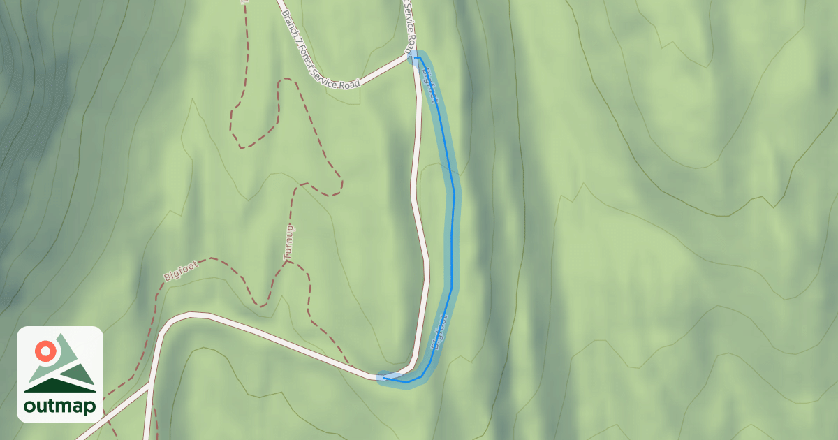 Map of Bigfoot