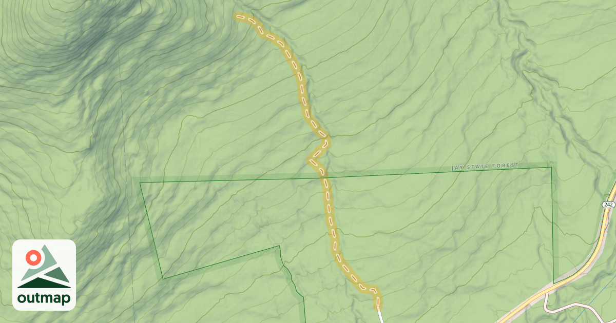 Map of Ascent to Little Jay