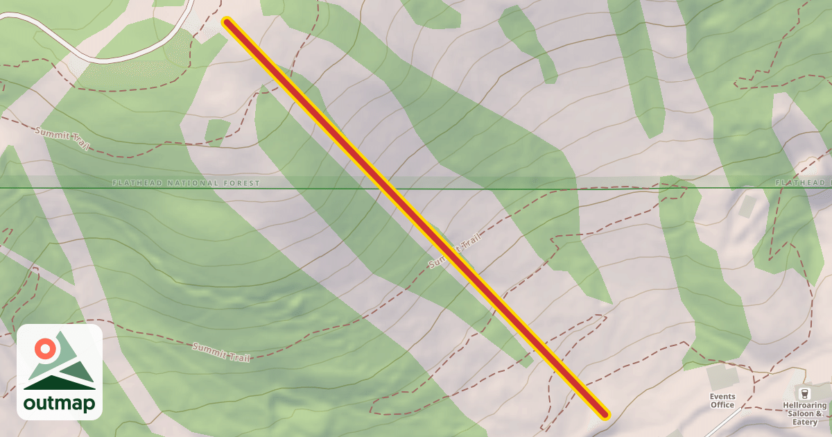 Map of Heratage T-Bar (Intermittent)