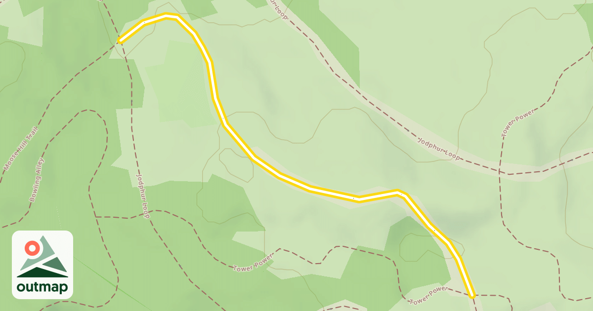 Map of Moose Hill Trail