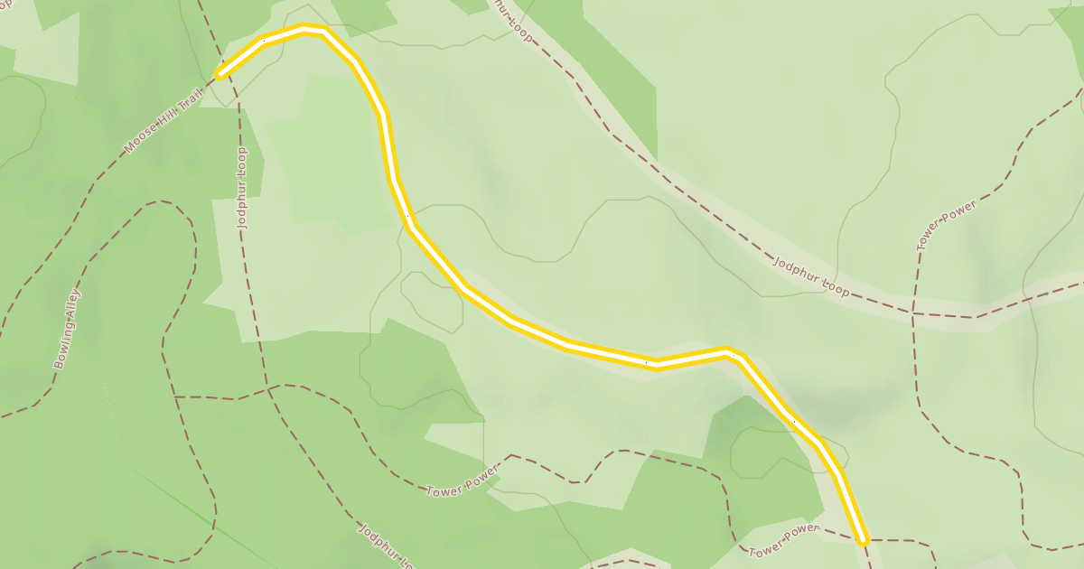 Map preview of Moose Hill Trail