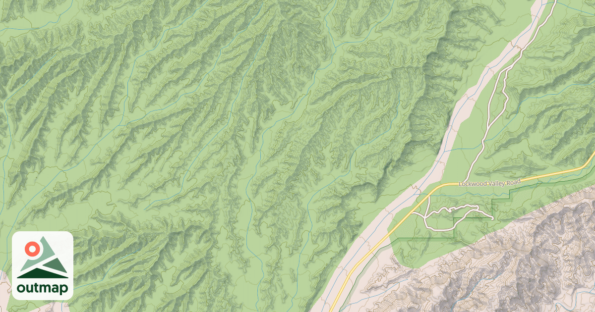 Map of USFS Motor Vehicle Use Map Trails 6801