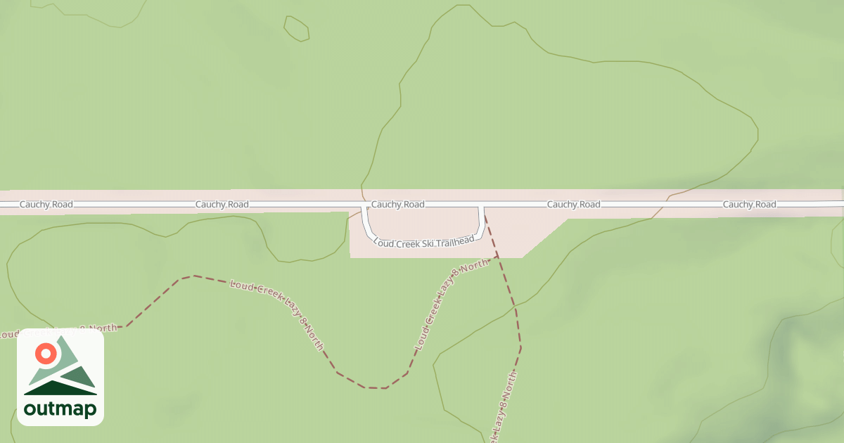 Map of LOUD CREEK SKI TRAILHEAD