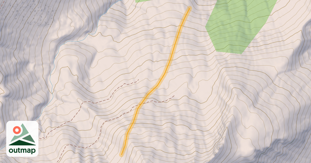 Map of Vallon de Seregnier Hors Piste
