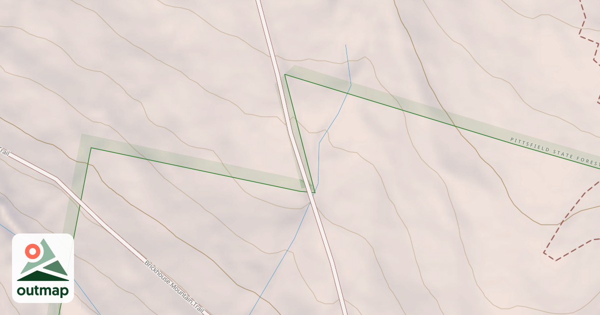 Map of Brickhouse Mountain Road