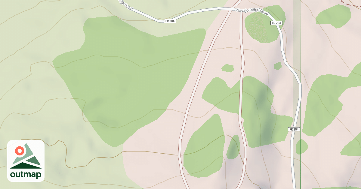 Map of Navajo Lake Snomobile