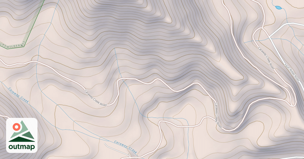 Map of CARAWAY CREEK