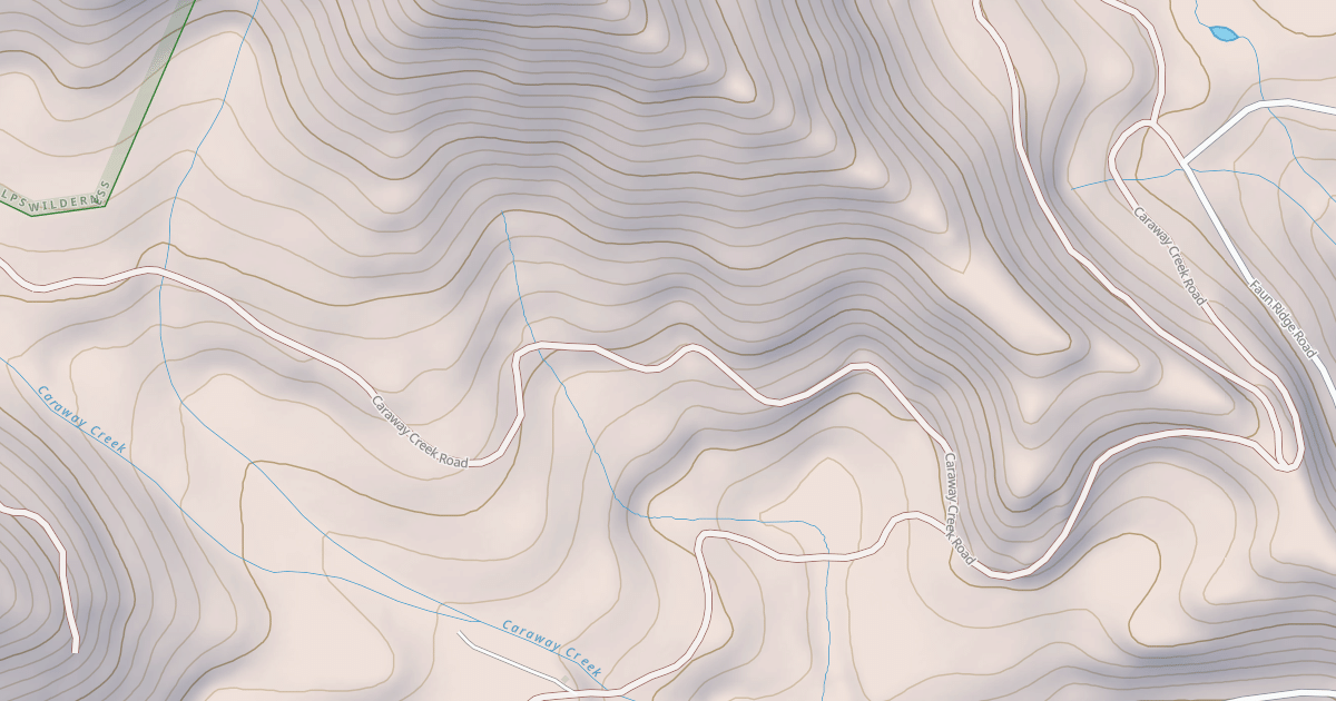 Map preview of CARAWAY CREEK