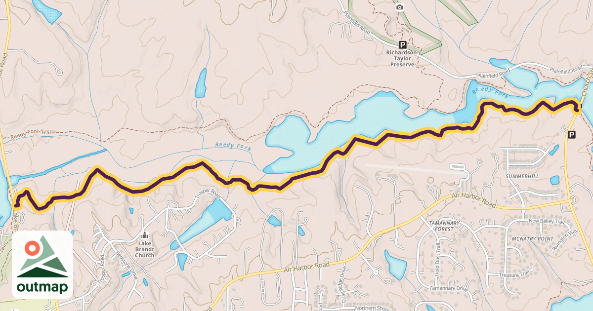 Map of Laurel Bluff Trail