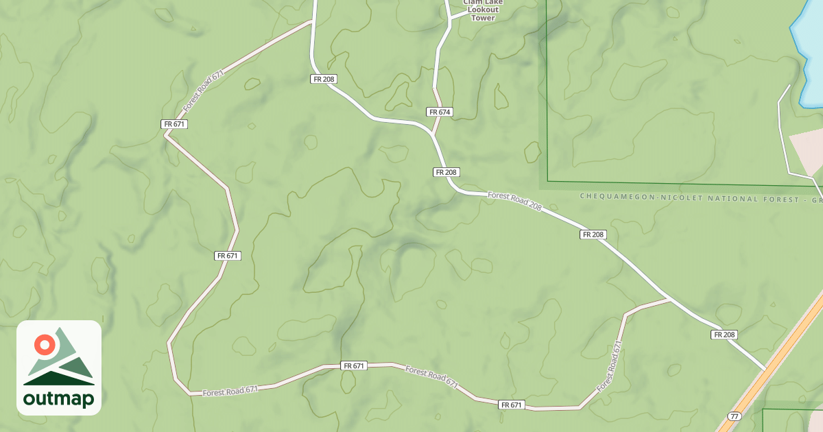 Map of FR 671