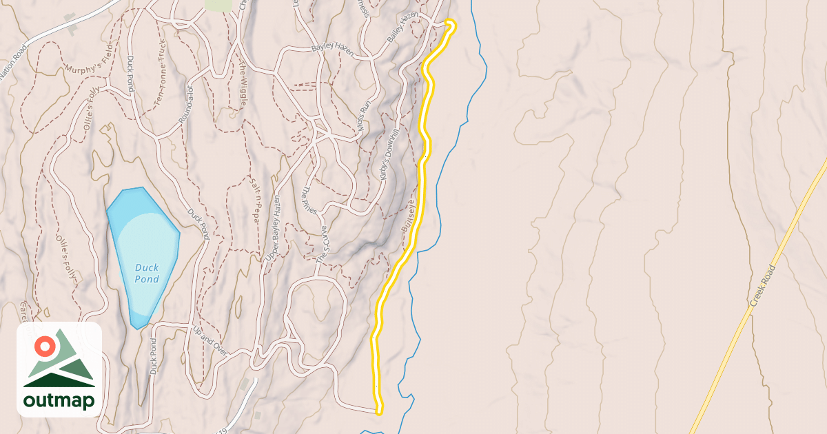 Map of Lower Bayley Hazen